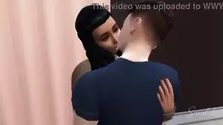 الرجل الأبيض يضاجع فتاة سوداء وعربية